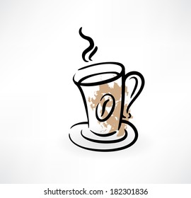 cup of coffee grunge icon