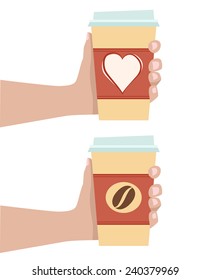 Cup of coffee in hand 