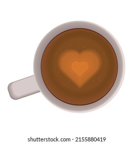 cup of coffee with heart