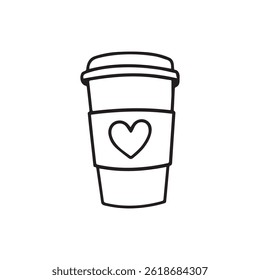 a cup of coffee with heart