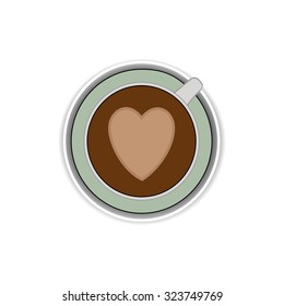 cup of coffee with a heart