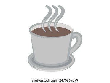 Taza de café o chocolate caliente.