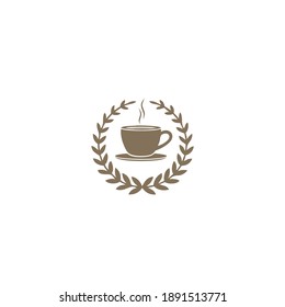 A cup of coffee with hot and cold coffee house and coffee restaurant coffee point with lovers vector illustrator design.