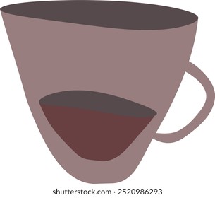 Uma xícara de café com uma bebida quente.
