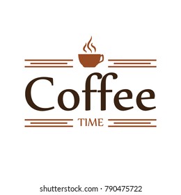 Cup of coffee. Hot drink. Invigorating. Delicious. For your design.