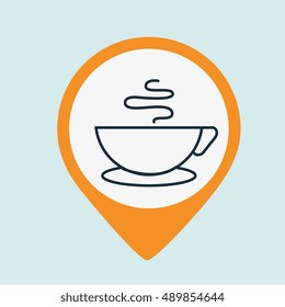 cup coffee hot steam