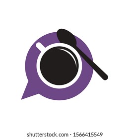 A Cup of Coffee with House tag, top view, realistic vector
