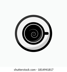 Cup Coffee Icon. Beverage Element Symbol - Vector Logo Template.
