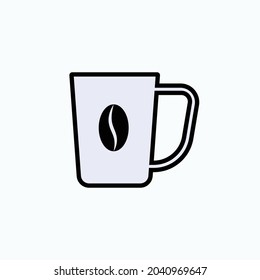 Cup Coffee Icon. Beverages Symbol  - Vector.