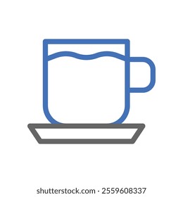 Cup of coffee icon. Concept of a hot drink, breakfast, and caffeine.