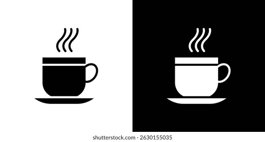 Taza de concepto de icono de café, Ilustración vectorial