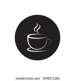 Cup of coffee icon design isolated on white background