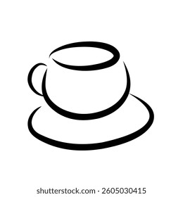a cup of coffee icon design vector illustration