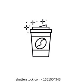Cup, coffee icon. Element of Food and Drink icon. Thin line icon