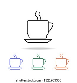 a cup of coffee icon. Elements of simple web icon in multi color. Premium quality graphic design icon. Simple icon for websites, web design, mobile app, info graphics