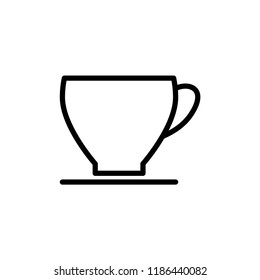 Cup of coffee icon flat style ,cup of tea icon