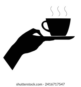 Cup of coffee icon. Cup flat icon. Thin line signs for design logo, visit card, etc. Single high-quality outline symbol