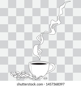 a cup of coffee icon illustration