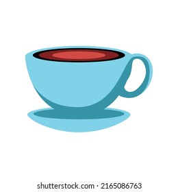 cup of coffee icon isolated