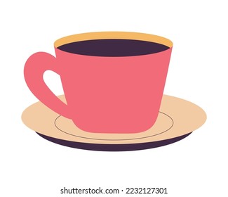 cup of coffee icon isolated