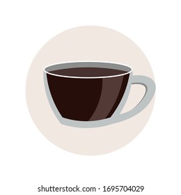 cup of coffee icon. isolated design element