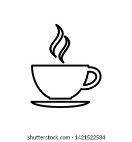 Cup of coffee. Coffee cup icon. Coffee icon isolated on white background