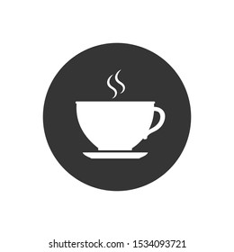 Cup of coffee. Coffee cup icon. Coffee icon isolated on white background