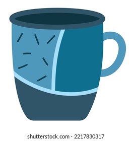 Tasse Kaffee-Symbol einzeln auf Stil