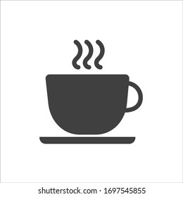 Cup of coffee icon on a white background