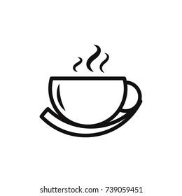 Cup of coffee icon. outline icon