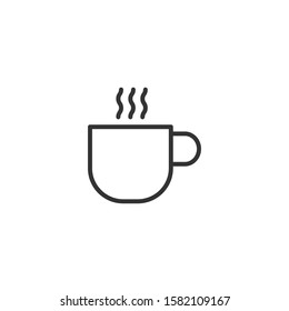 Cup of coffee icon outline style