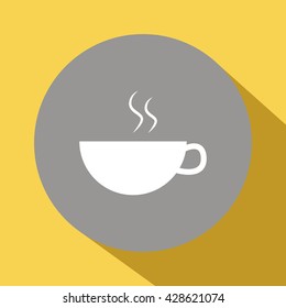 a cup of coffee icon. a cup of coffee sign