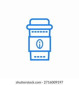cup of coffee icon sign vector
