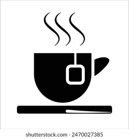 cup of coffee icon silhouette