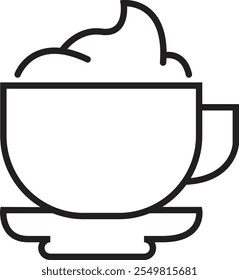 Icono de la taza de café. Silueta de la taza de té, Vector Iniciar sesión espresso plano. Conjunto plano del icono de la taza de café, paquete, colección. Ilustración vectorial y pictograma de bonificación.