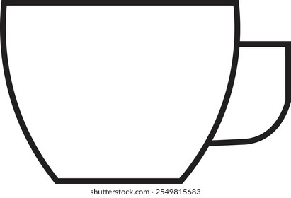 Icono de la taza de café. Silueta de la taza de té, Vector Iniciar sesión espresso plano. Conjunto plano del icono de la taza de café, paquete, colección. Ilustración vectorial y pictograma de bonificación.