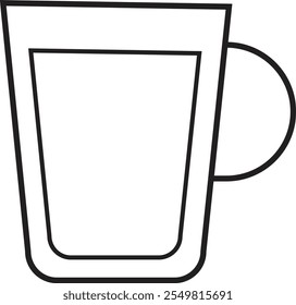 Icono de la taza de café. Silueta de la taza de té, Vector Iniciar sesión espresso plano. Conjunto plano del icono de la taza de café, paquete, colección. Ilustración vectorial y pictograma de bonificación.