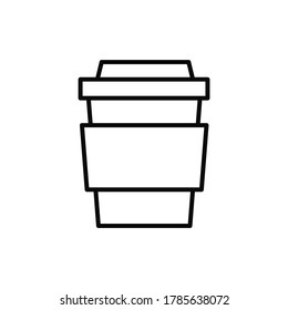 Taza, icono del café. Línea simple, contorno vectorial elementos de los iconos públicos de restauración para ui y ux, sitio web o aplicación móvil