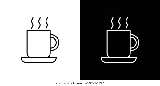 Taza de icono de café Simple Set. Iconos del vector para la Plantilla del Diseño gráfico.