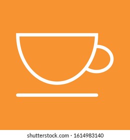 Cup of coffee icon, stock vector illustration, EPS10.