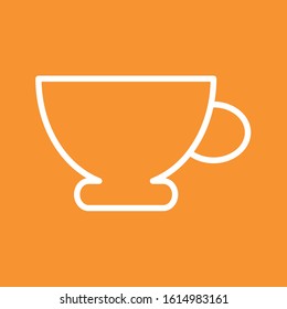 Cup of coffee icon, stock vector illustration, EPS10.