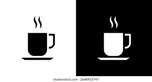 Cup of coffee icon symbol collection. Flat vector stock illustration.