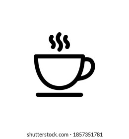 Cup of coffee icon symbol vector on white background