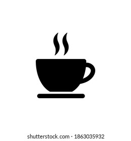Cup of coffee icon symbol vector on white background