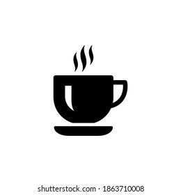 Cup of coffee icon symbol vector on white background