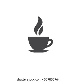Cup of coffee icon. Cup of tea icon. Cup of hot chocolate icon