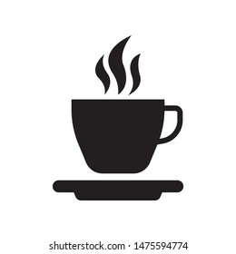 Cup of coffee icon in trendy flat style design. Vector graphic illustration. Suitable for website design, logo, app, template, and ui. EPS 10.