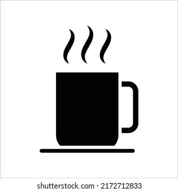 cup of coffee icon vector design template simple and clean