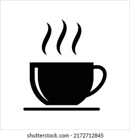 cup of coffee icon vector design template simple and clean