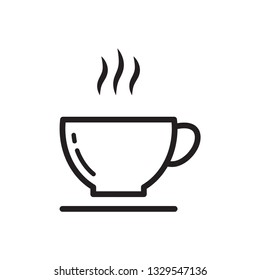 Cup of coffee icon vector flat style trendy
